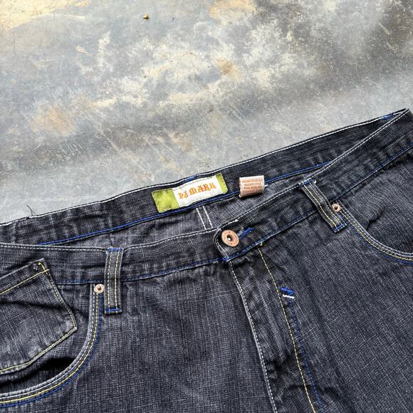 Crazy Vintage Baggy Wild Embroidered‎ Y2K Jeans - Picture 4 of 6